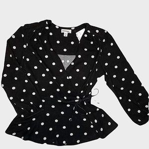 NWT Polka dot blouse
